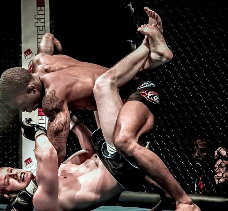 Nate doing some ground and pound