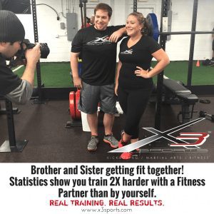 Kelly with her brother Matt were featured on our website and social media as X3 siblings.