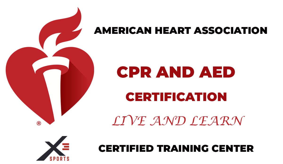 American Heart Association CPR AED Certification X3 Sports