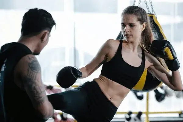 Woman HIIT Kickboxing