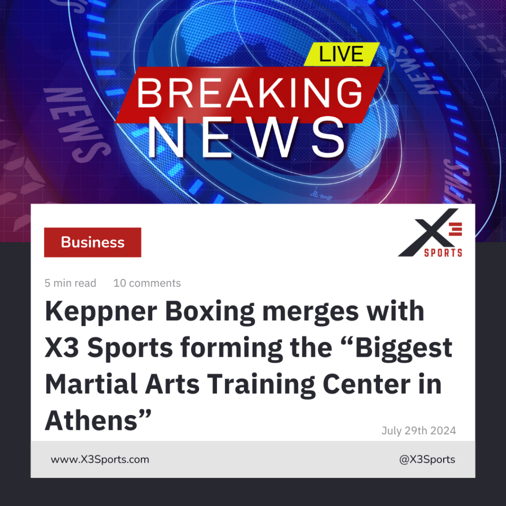 X3 Sports acquires Keppner Boxing in Athens