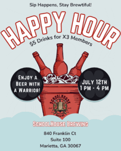 SchoolHouse Brewing happy hour with X3 Sports