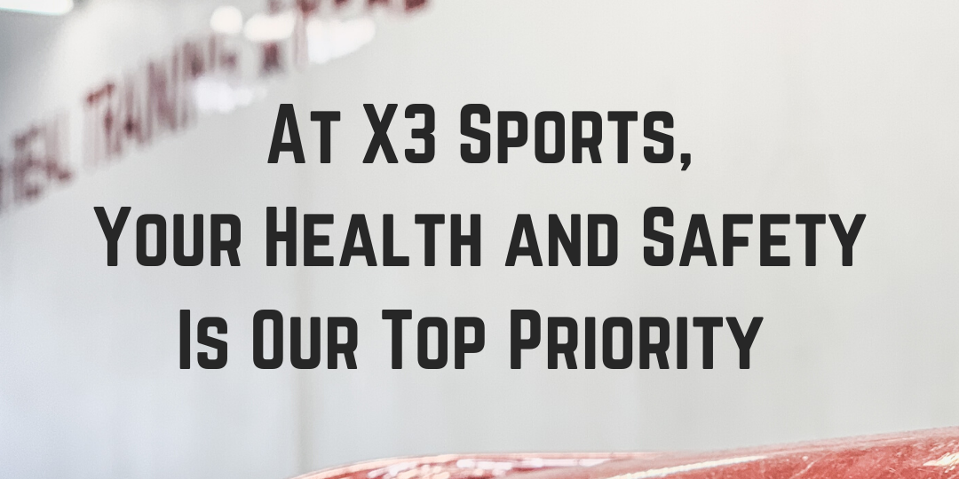 At X3 Sports, Your Health and Safety Are Our Top Priority We're Working Hard To Protect You | COVID-19 | X3 Sports